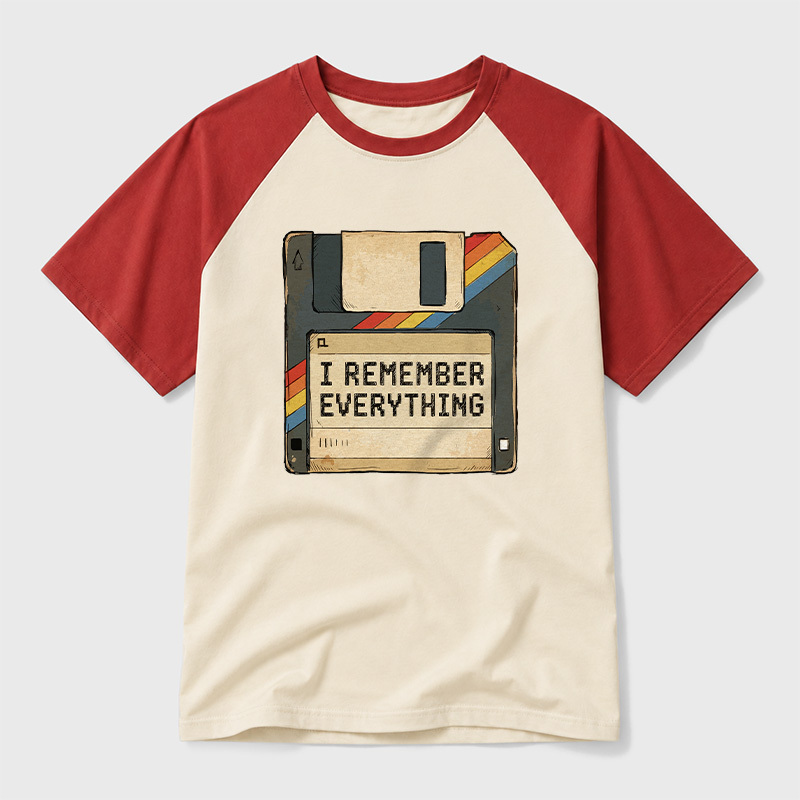 I Remember Everything Geek Retro Raglan T-Shirt