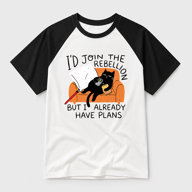Rebellion On The Couch Geek Retro Raglan T-Shirt