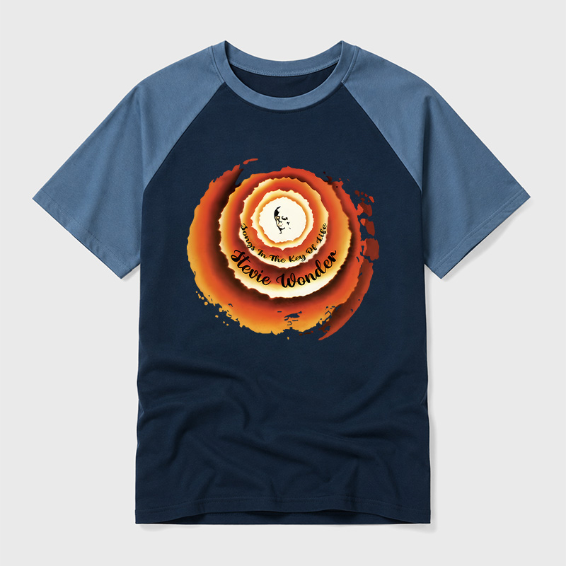 Stevie Wonder Songs In The Key Of Life Geek Retro Raglan T-Shirt