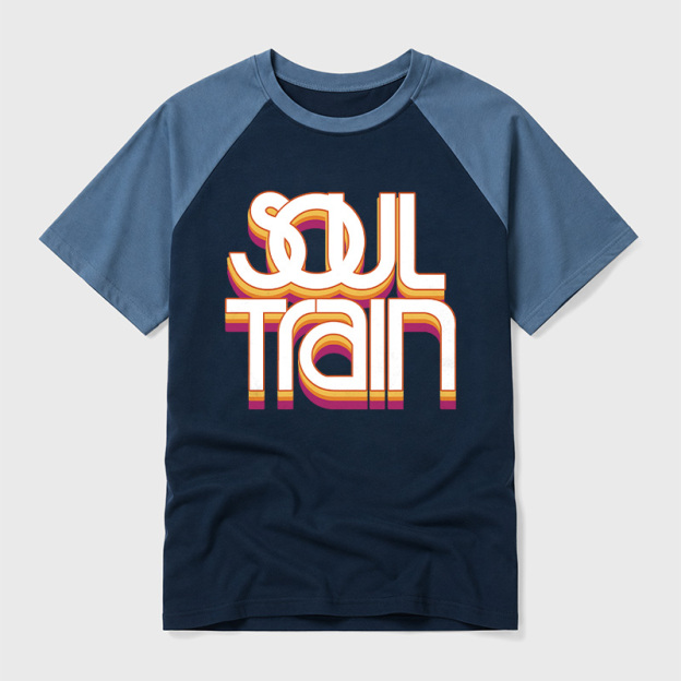 Vintage Soul Train Geek Retro Raglan T-Shirt