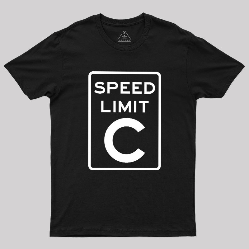 Speed Limit C Geek T-Shirt