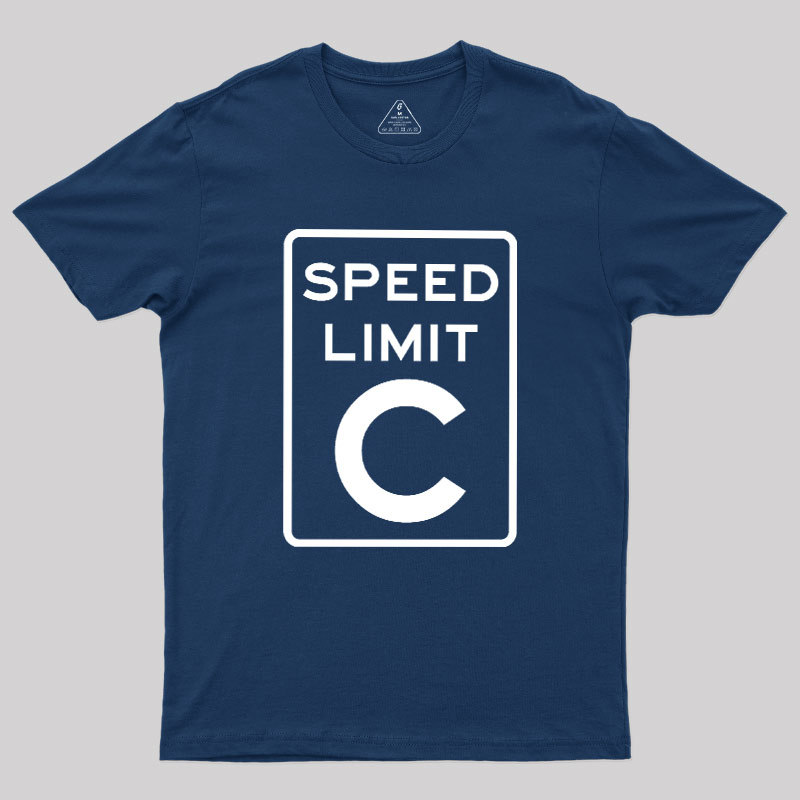 Speed Limit C Geek T-Shirt