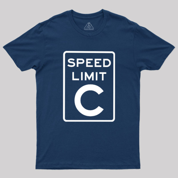 Speed Limit C Geek T-Shirt