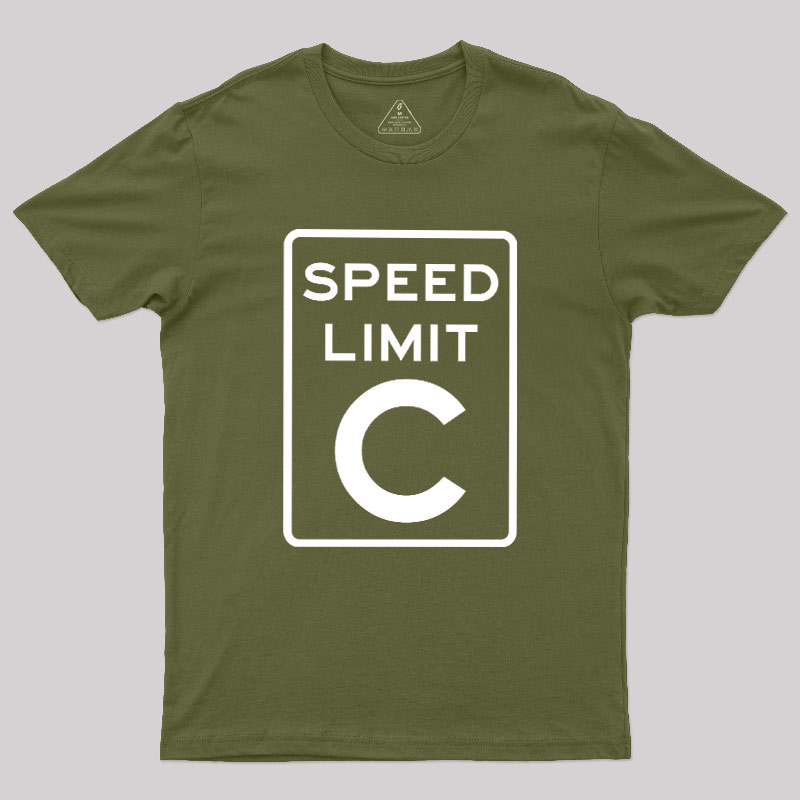 Speed Limit C Geek T-Shirt
