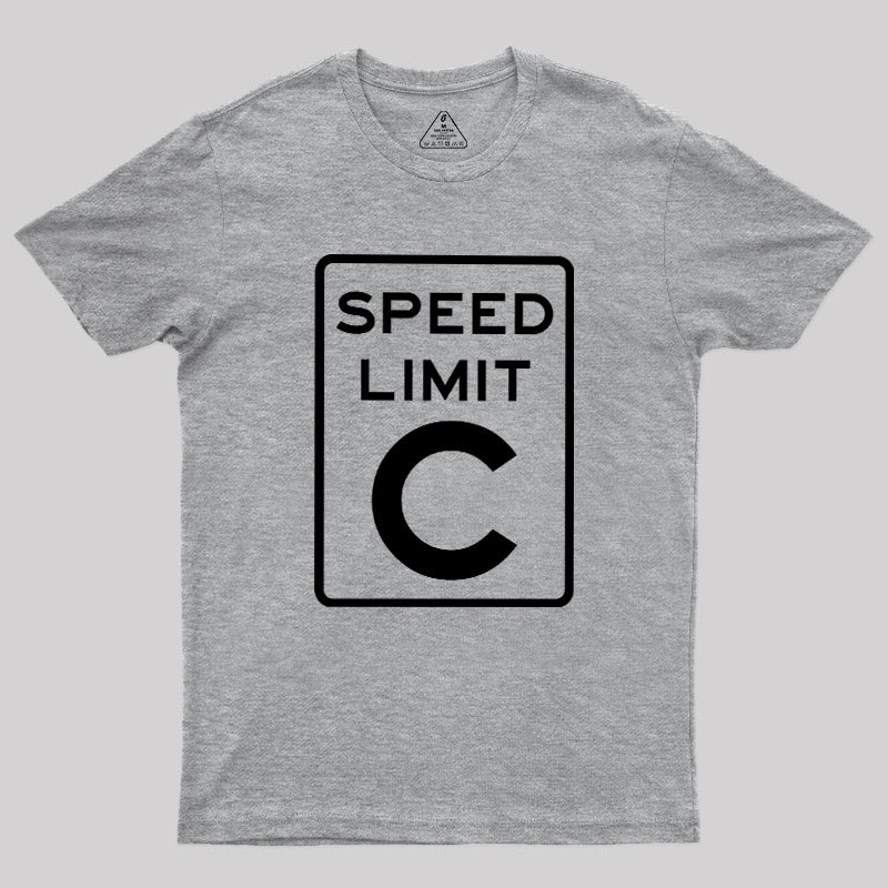 Speed Limit C Geek T-Shirt