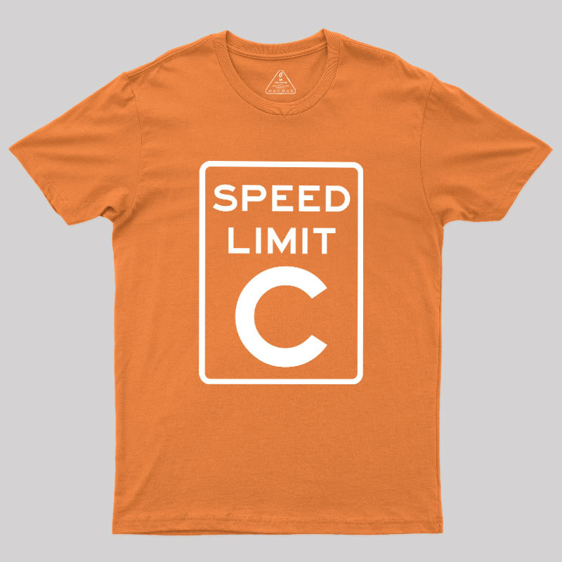 Speed Limit C Geek T-Shirt
