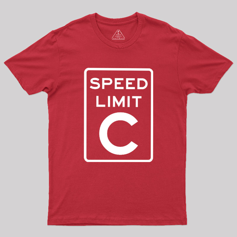 Speed Limit C Geek T-Shirt