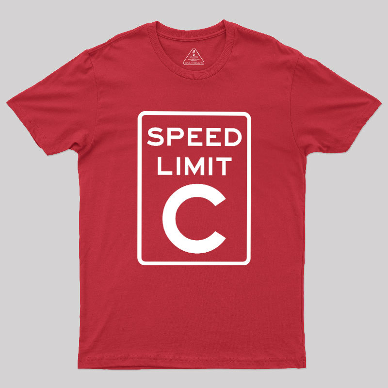 Speed Limit C Geek T-Shirt