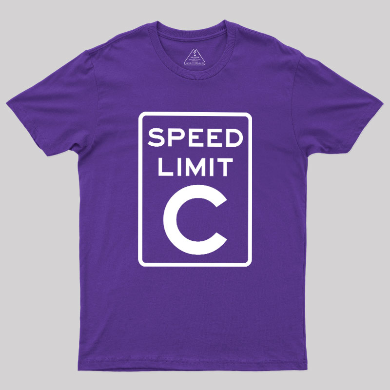 Speed Limit C Geek T-Shirt
