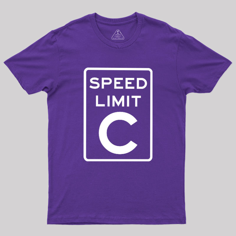 Speed Limit C Geek T-Shirt