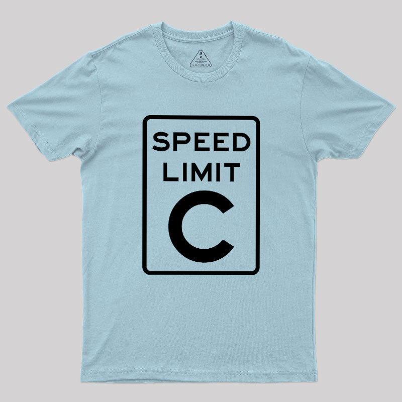 Speed Limit C Geek T-Shirt