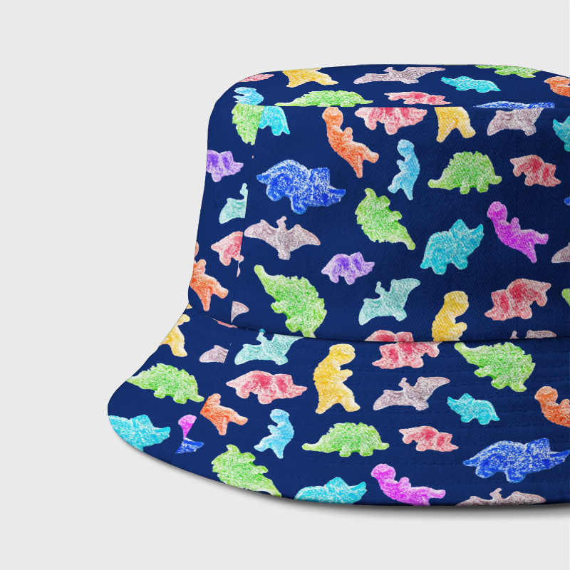 Sour Gummy Dinosaurs Geek Bucket Hat