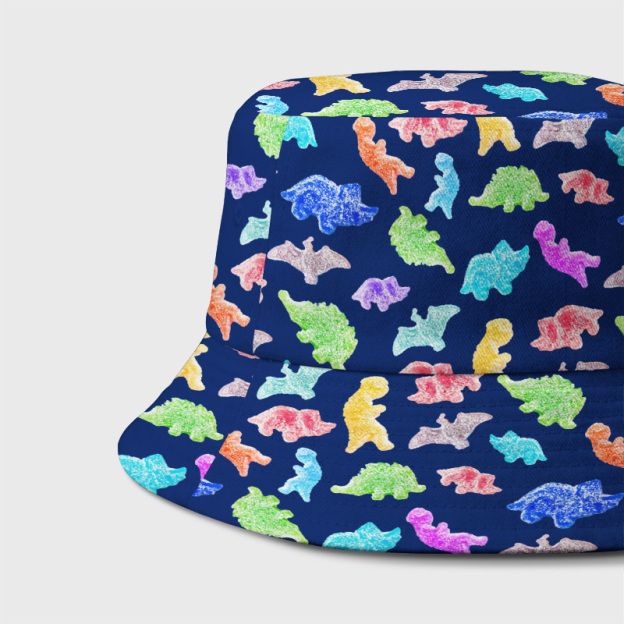 Sour Gummy Dinosaurs Geek Bucket Hat
