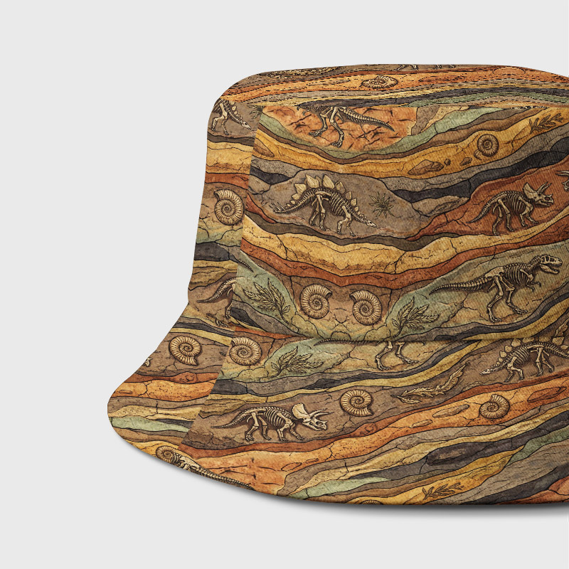 Rock Fossil Geek Bucket Hat