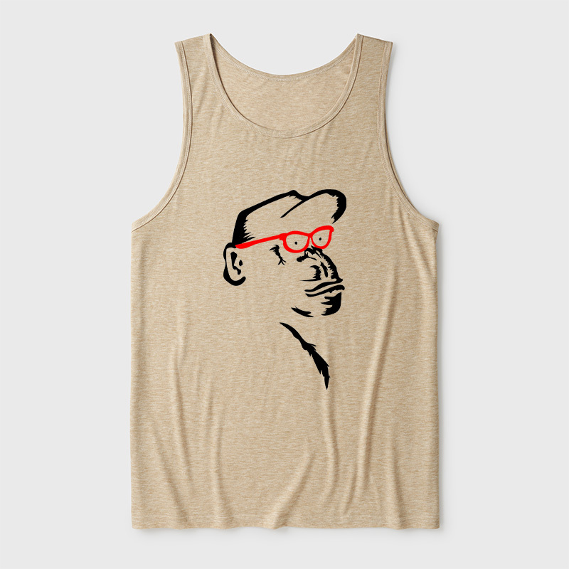 Monkey With Red Ultra Soft Heather Tank
