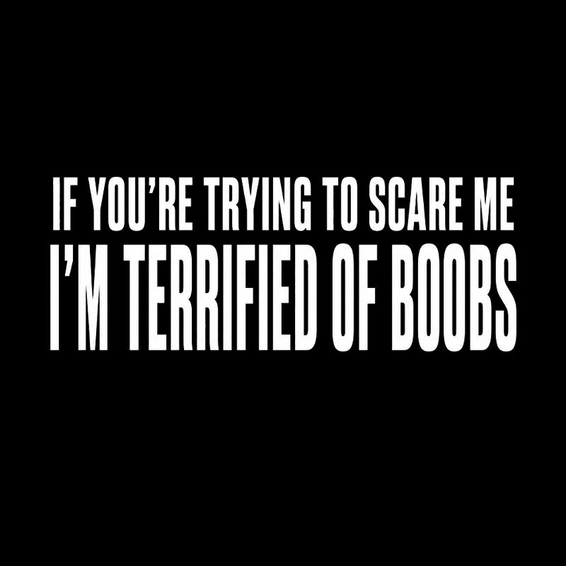 I'm Terrified of Boobs Geek T-Shirt