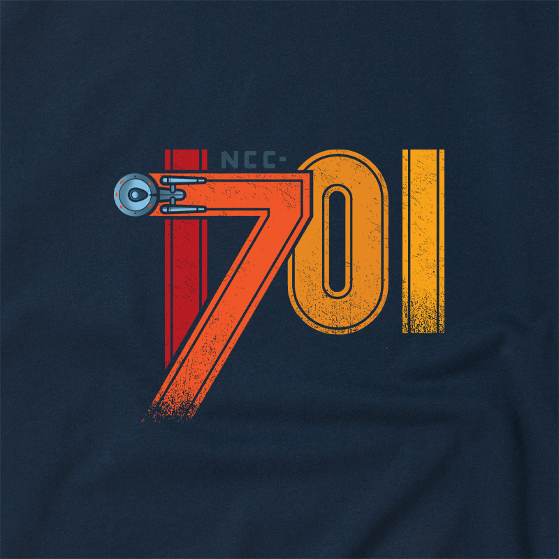 1701 Geek Retro Raglan T-Shirt