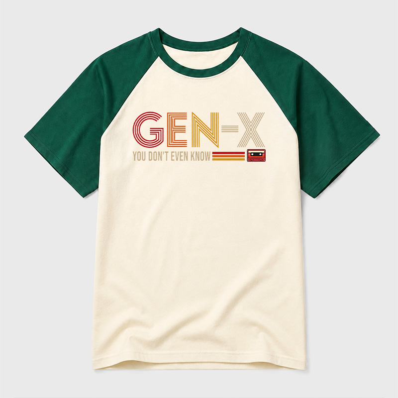 Generation X Geek Retro Raglan T-Shirt