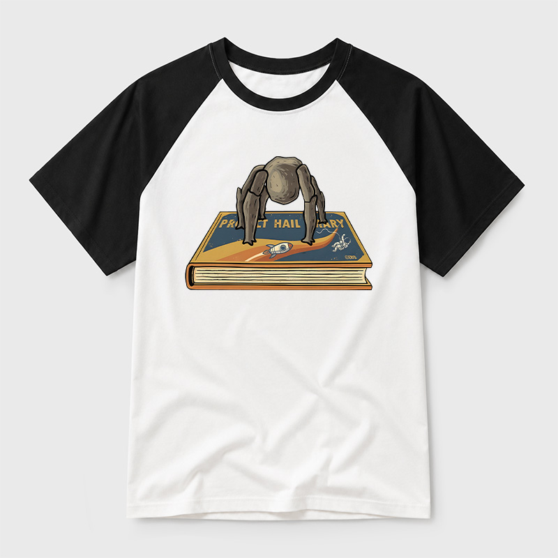 Funny Rocky Geek Retro Raglan T-Shirt