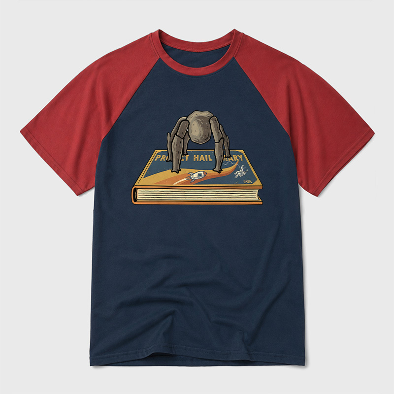 Funny Rocky Geek Retro Raglan T-Shirt