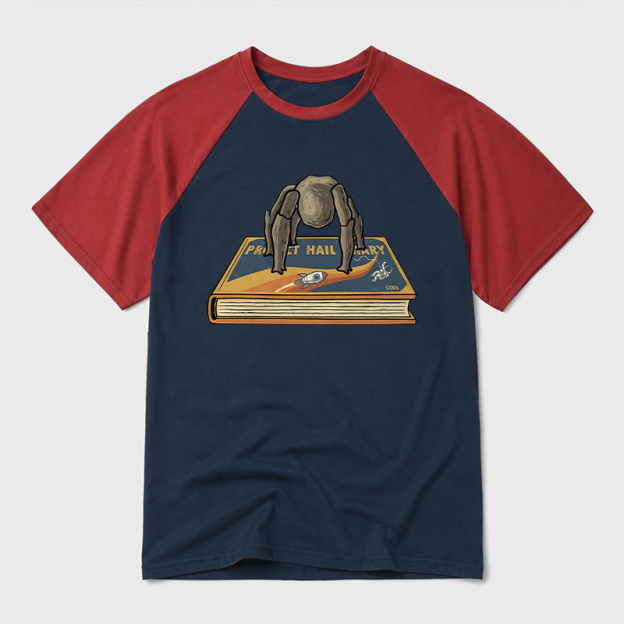 Funny Rocky Geek Retro Raglan T-Shirt