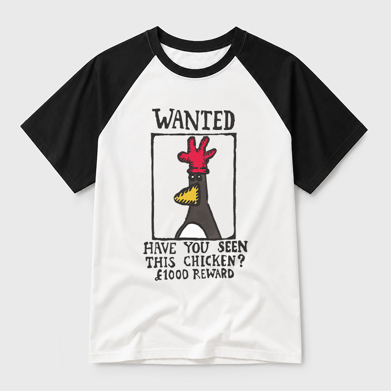 Have You Seen This Chicken Geek Retro Raglan T-Shirt
