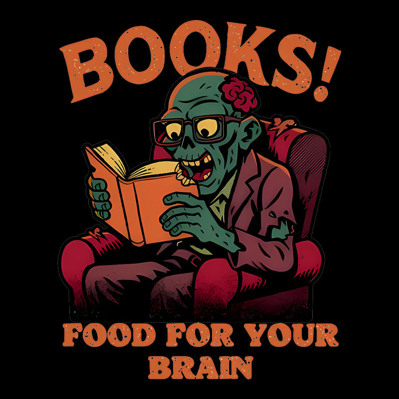 Books! Food For Your Brain Geek T-Shirt
