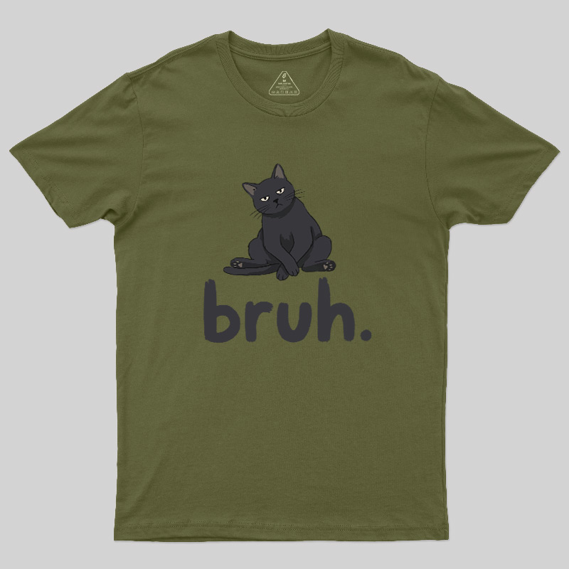 Bruh Cat Geek T-Shirt