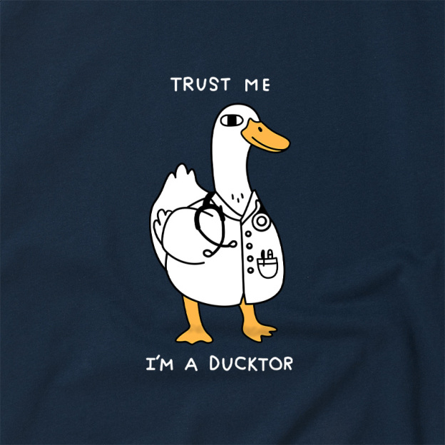Trust Me I'm a Ducktor Geek Retro Raglan T-Shirt