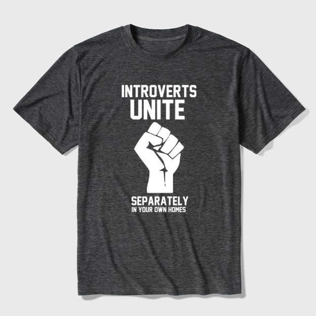 Introverts Unite Ultra Soft Heather Tee