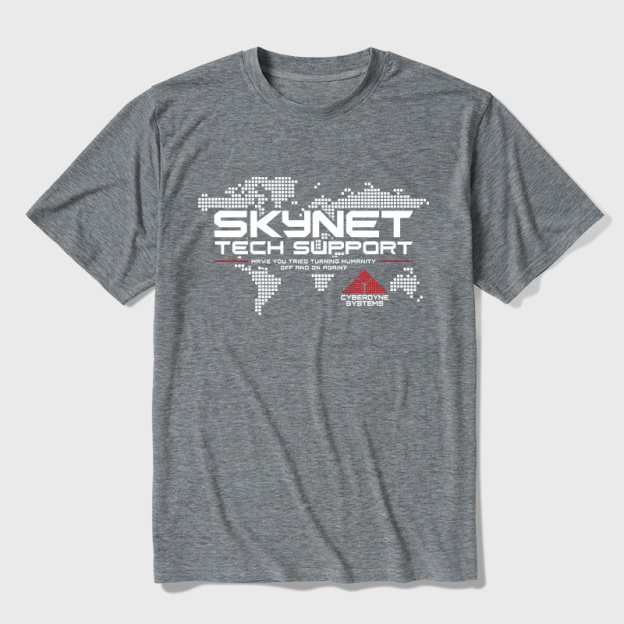 Skynet Tech Support Ultra Soft Heather Tee