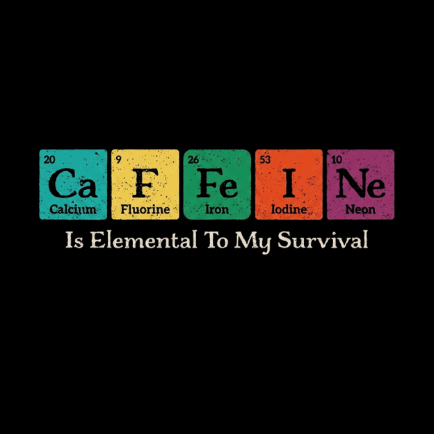 Caffeine Is Elemental To My Survival Geek T-Shirt