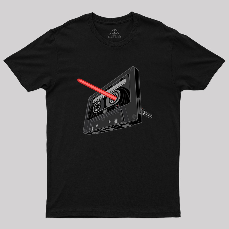 Rewind the Force Retro Cassette Geek T-Shirt