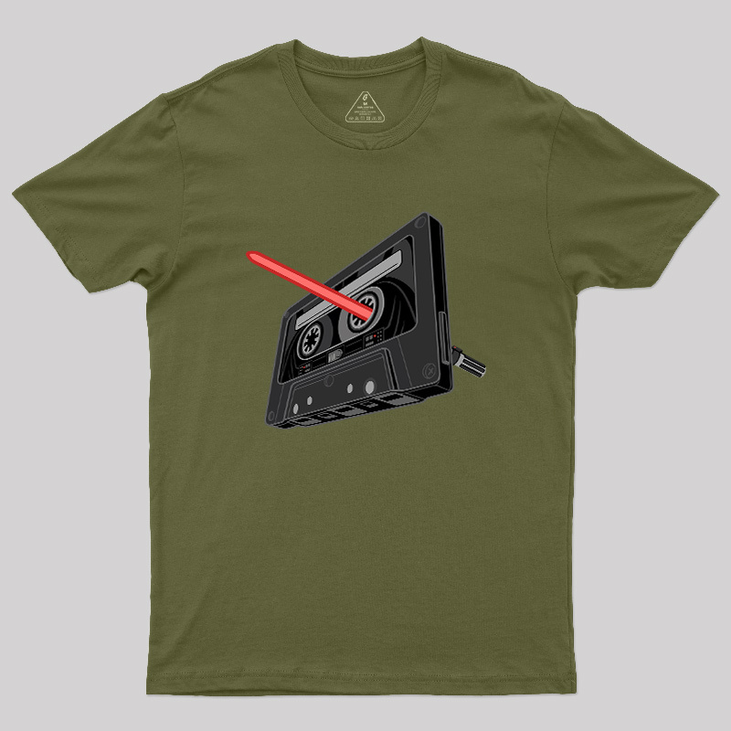 Rewind the Force Retro Cassette Geek T-Shirt