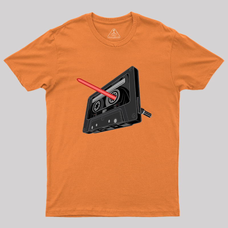 Rewind the Force Retro Cassette Geek T-Shirt