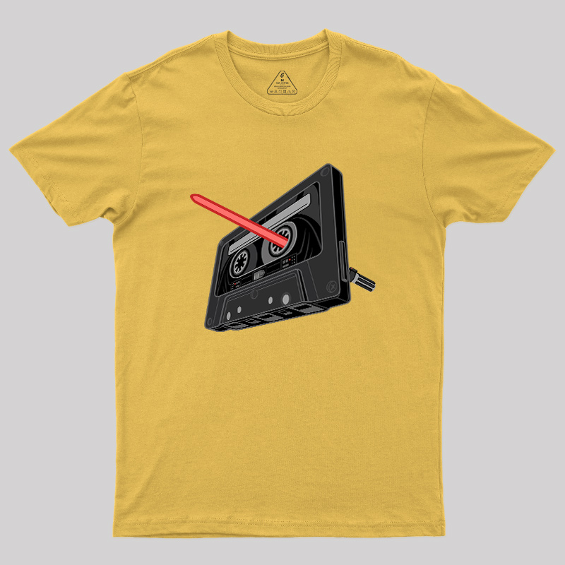 Rewind the Force Retro Cassette Geek T-Shirt