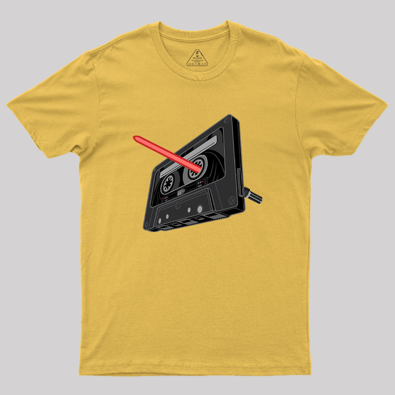 Rewind the Force Retro Cassette Geek T-Shirt