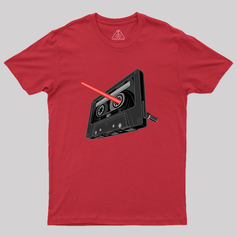 Rewind the Force Retro Cassette Geek T-Shirt