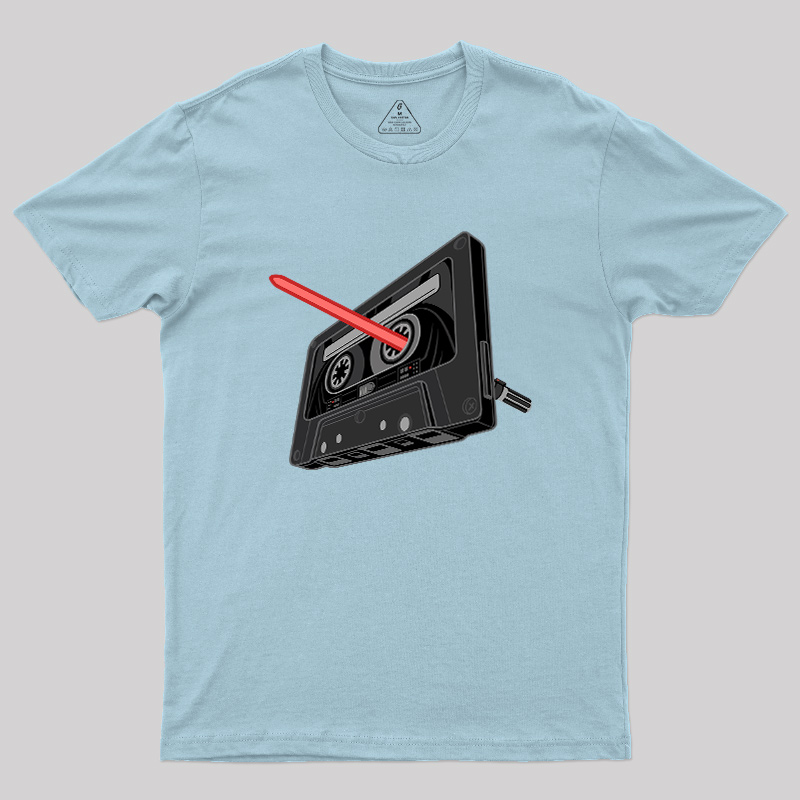 Rewind the Force Retro Cassette Geek T-Shirt