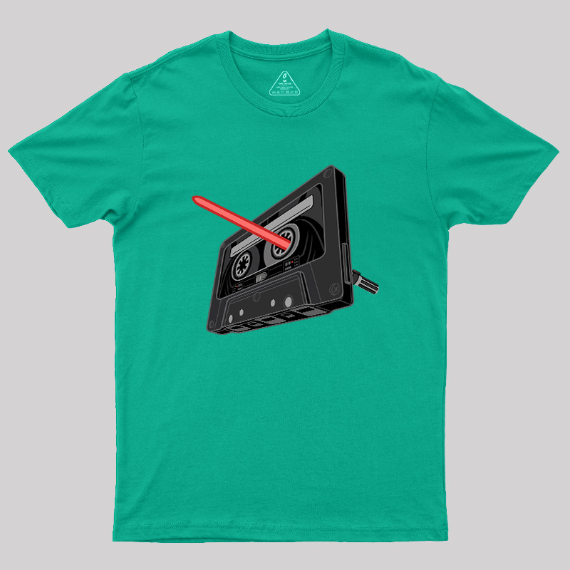 Rewind the Force Retro Cassette Geek T-Shirt