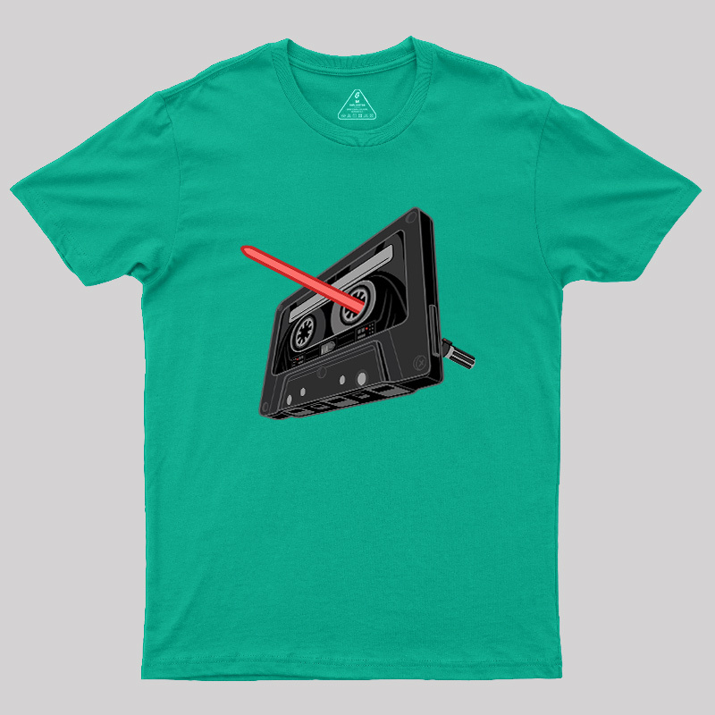 Rewind the Force Retro Cassette Geek T-Shirt