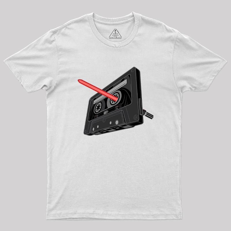 Rewind the Force Retro Cassette Geek T-Shirt