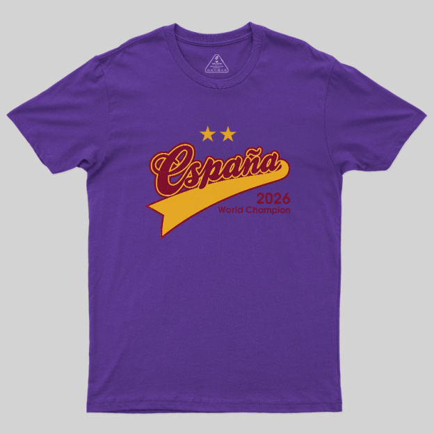 España Champion Pennant Geek T-Shirt