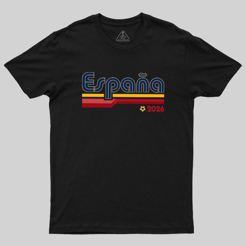 España Retro Stripes 2026 Geek T-Shirt