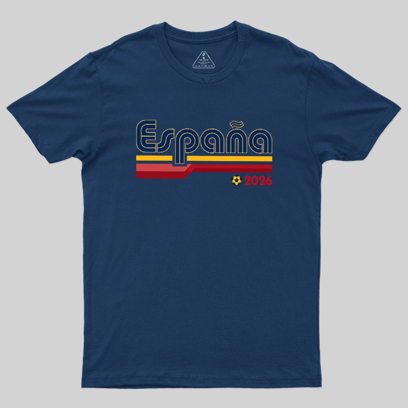 España Retro Stripes 2026 Geek T-Shirt