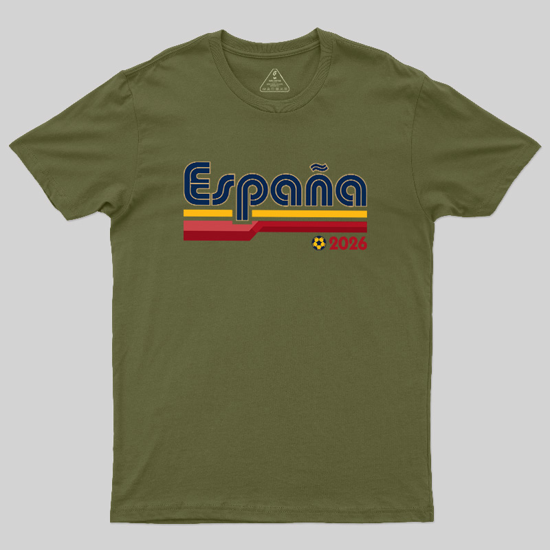 España Retro Stripes 2026 Geek T-Shirt