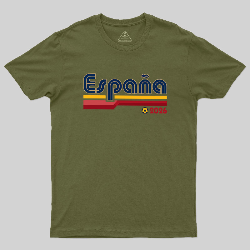 España Retro Stripes 2026 Geek T-Shirt
