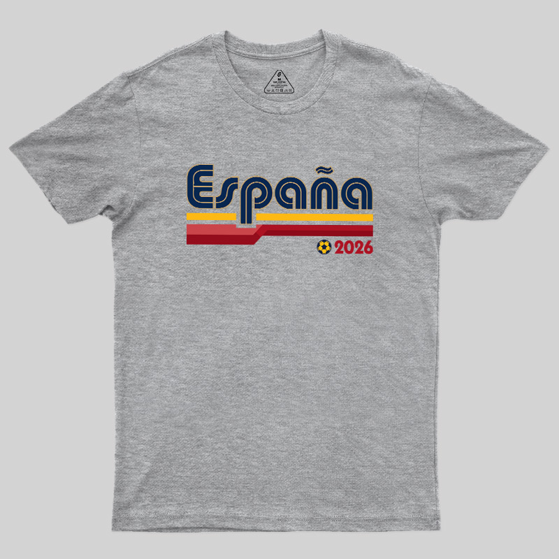 España Retro Stripes 2026 Geek T-Shirt