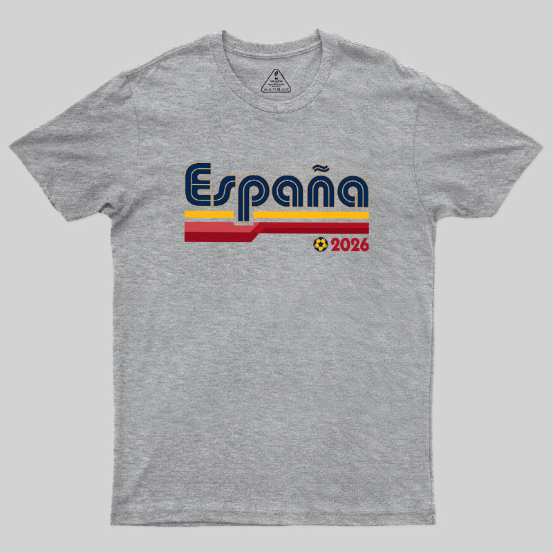 España Retro Stripes 2026 Geek T-Shirt