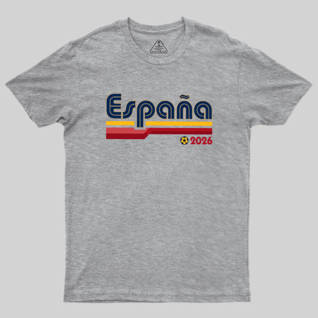 España Retro Stripes 2026 Geek T-Shirt